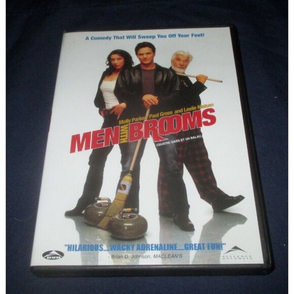 Men With Brooms (DVD, 2002, Widescreen, Canadian) Paul Gross Leslie Nielsen - Picture 1 of 3